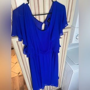 Torrid Size 4 Blue Chiffon Dress